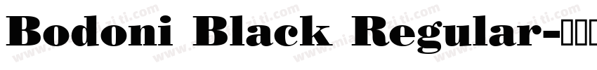 Bodoni Black Regular字体转换